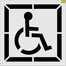39" DOT Handicap Stencil