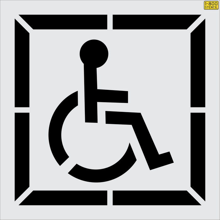 39" DOT Handicap Stencil