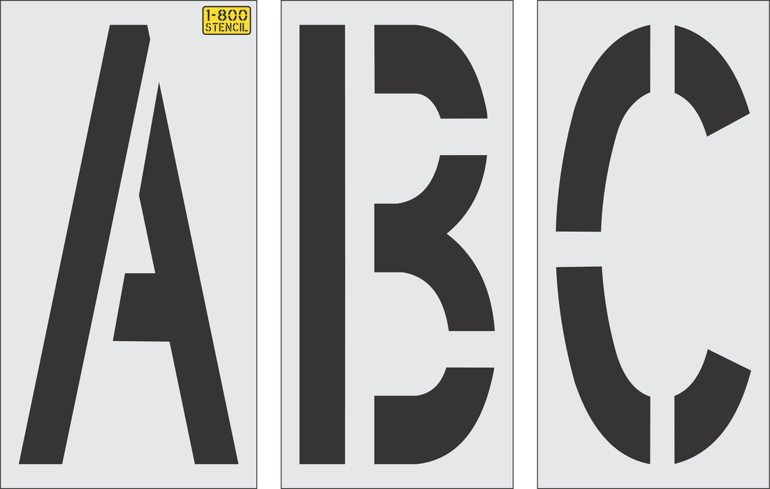 36"x16" Alphabet Kit Stencil