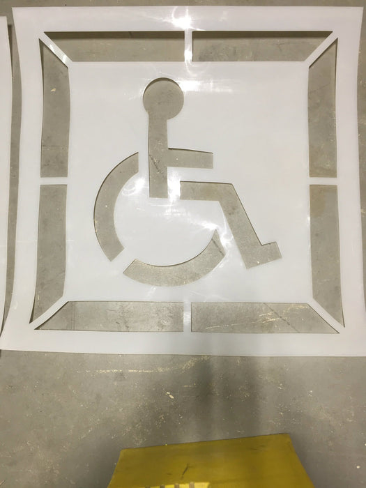 30" Handicap Stencil with background (Seconds