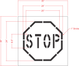 24" Stop Sign Stencil (one piece)