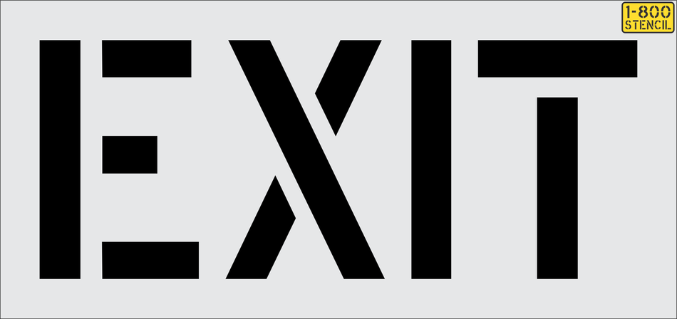 18" EXIT Stencil