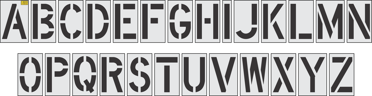 20"x12" Alphabet Kit Stencil