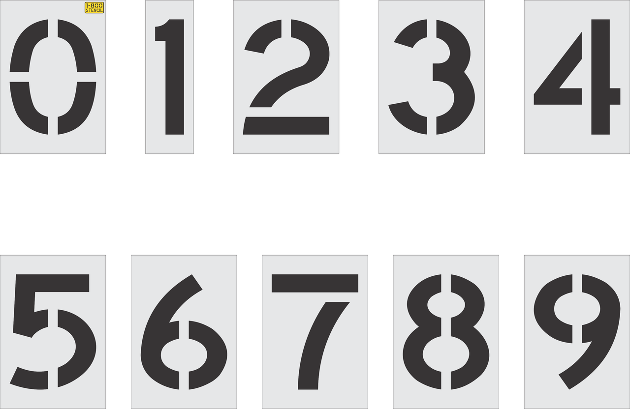Number Stencil Kits