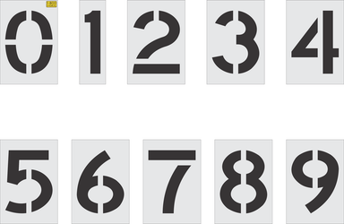 12" Number Kit Stencil