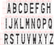 48"x16" Alphabet Kit Stencil