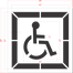 28" DOT Handicap Stencil