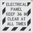 Electrical Panel Keep 36 in Clear at All Times Stencil