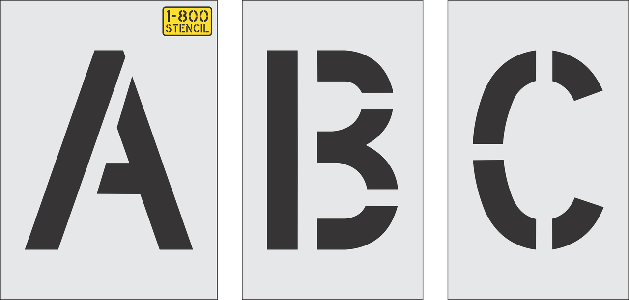 8" Alphabet Kit Stencil