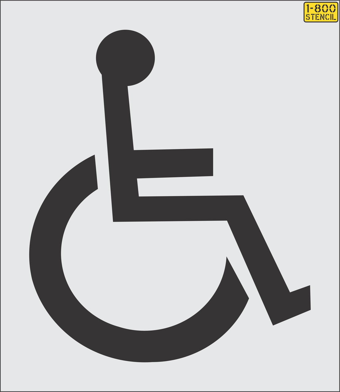 ALDOT (Alabama) Handicap Stencil