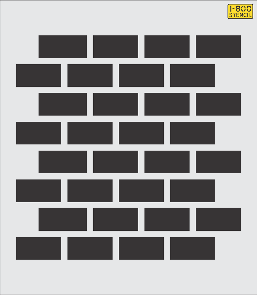 Brick Wall Stencil Design - SVG FILE ONLY