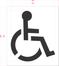 39" Handicap Stencil