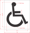 ALDOT (Alabama) Handicap Stencil