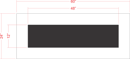 12" x 4' Line Stencil