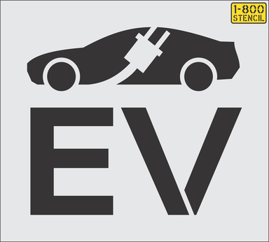 21" Electric Vehicle Logo Stencil