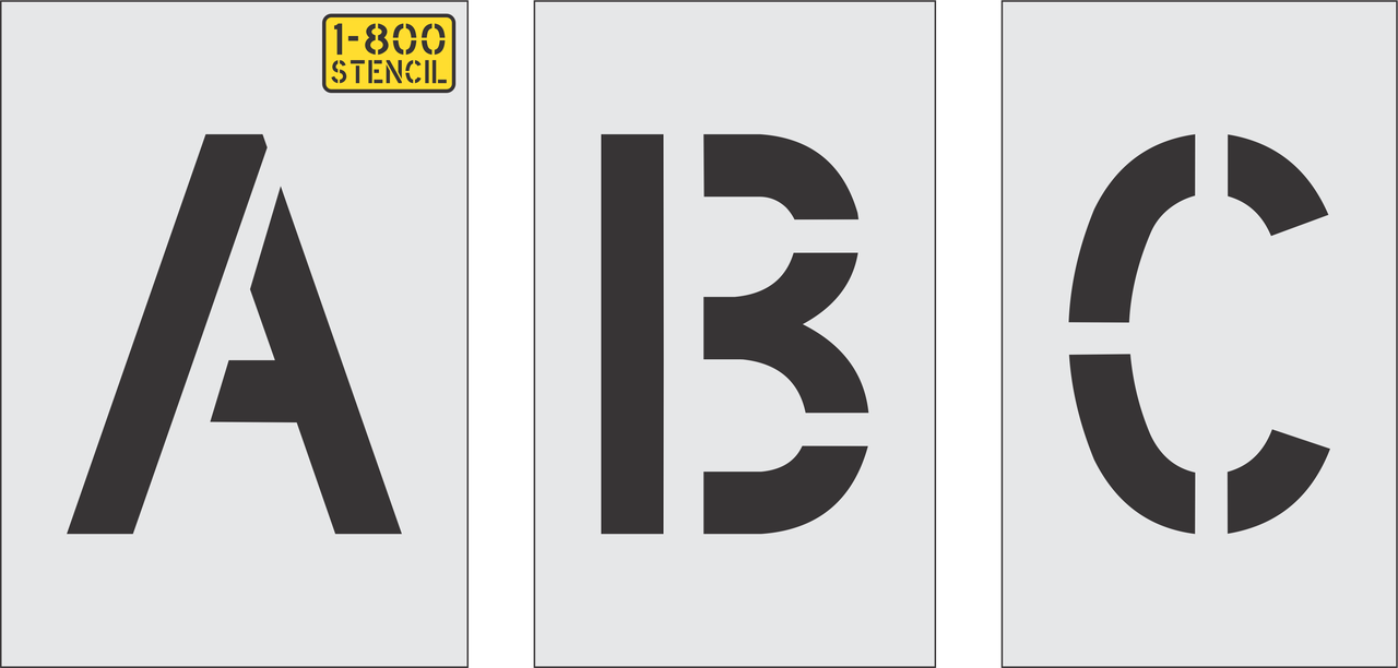 6" Alphabet Kit Stencil
