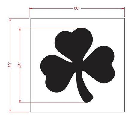 48" Shamrock Stencil - 1/8" LPDE